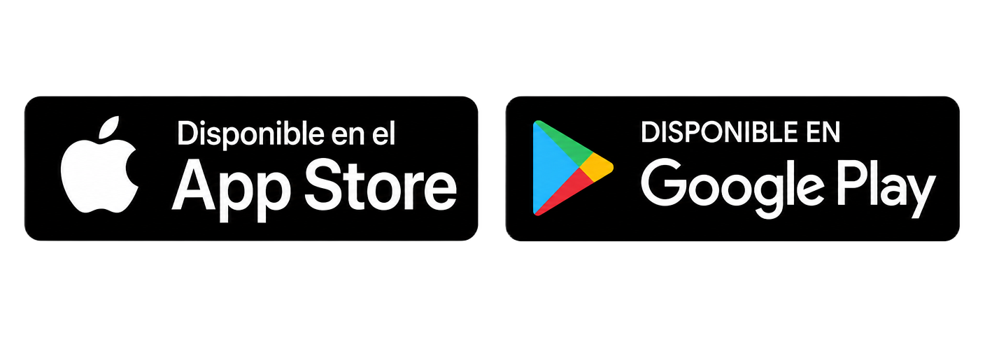 Disponible en App Store y Google Play